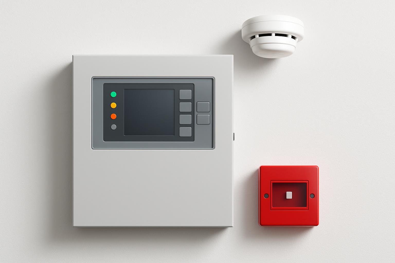Fire alarm control panel and detectors