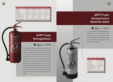 AFFF Foam Extinguishers (incl. Stainless Steel)