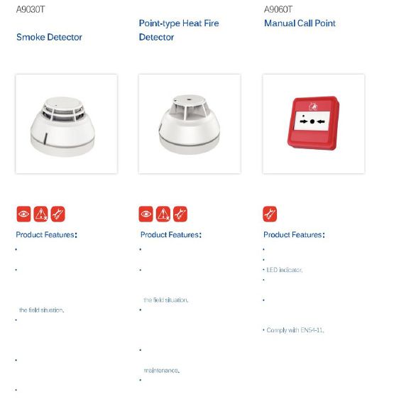 Sanjiang Addressable Detectors & Call Point (A9030T / A9060T)